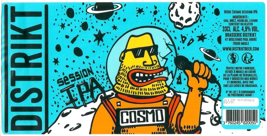 Etiquette BRASSERIE DISTRIKT 23