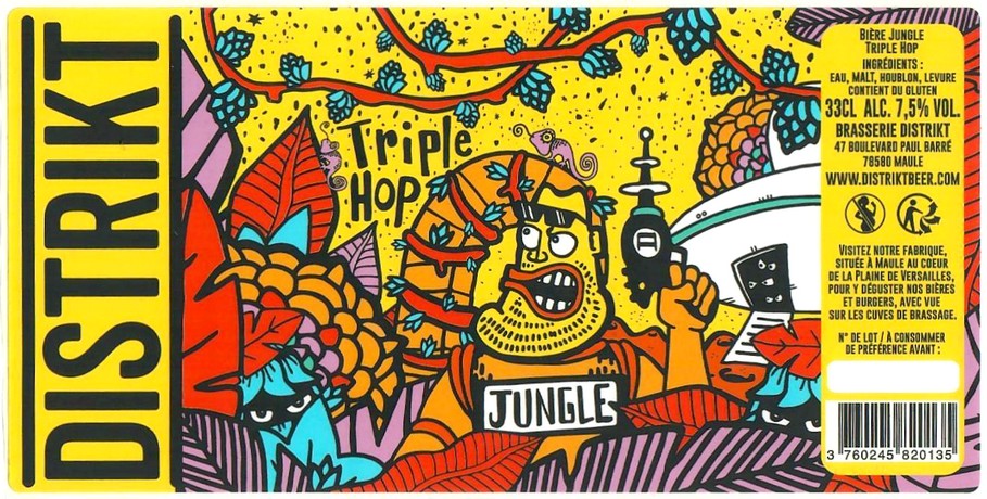 Etiquette BRASSERIE DISTRIKT 24