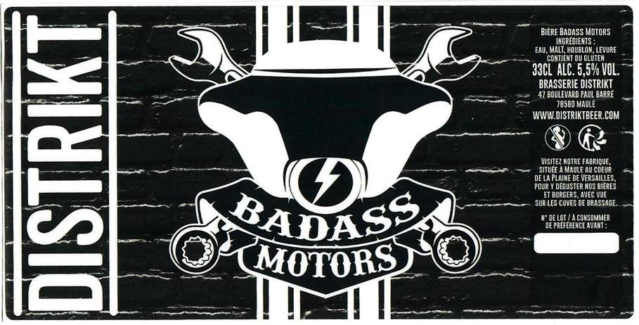 Etiquette BRASSERIE DISTRIKT 31