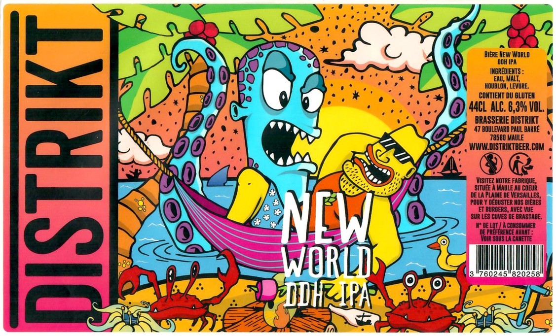 Etiquette BRASSERIE DISTRIKT 33