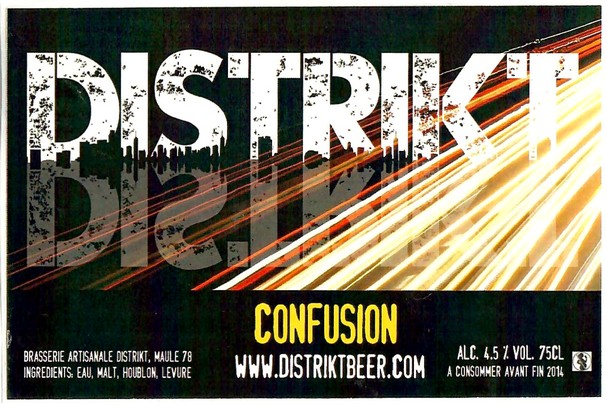 Etiquette BRASSERIE DISTRIKT 34