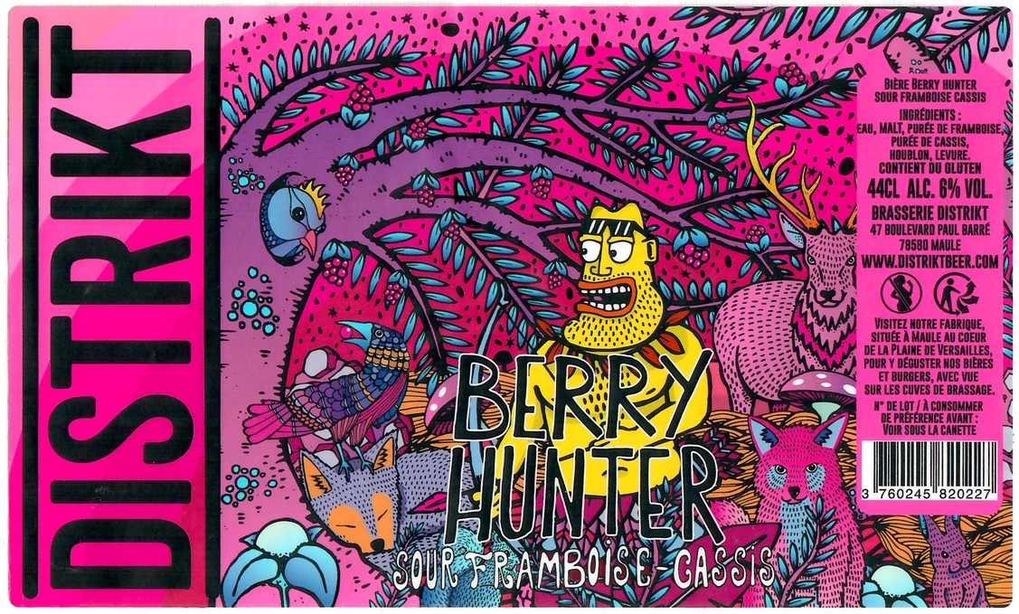 Etiquette BRASSERIE DISTRIKT 35