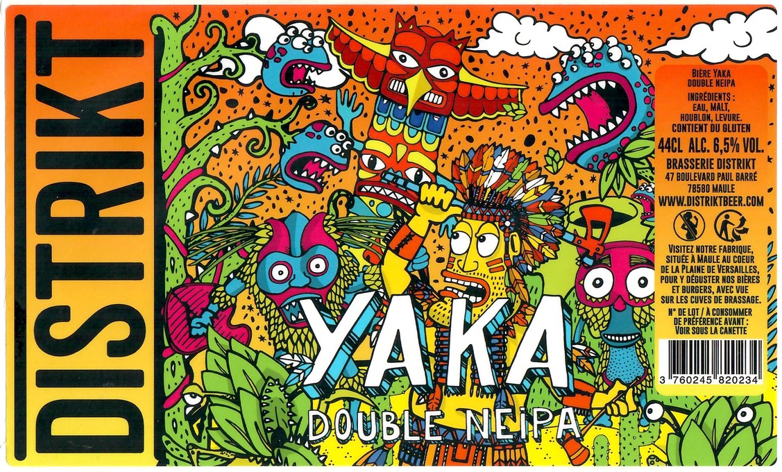 Etiquette BRASSERIE DISTRIKT 38