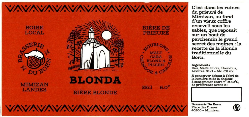 Etiquette BRASSERIE DU BORN 01