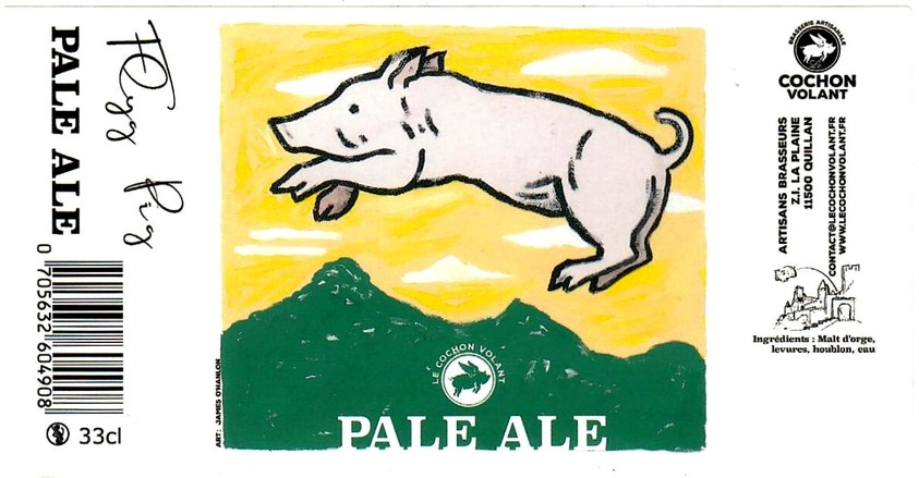 etiquette BRASSERIE LE COCHON VOLANT 05
