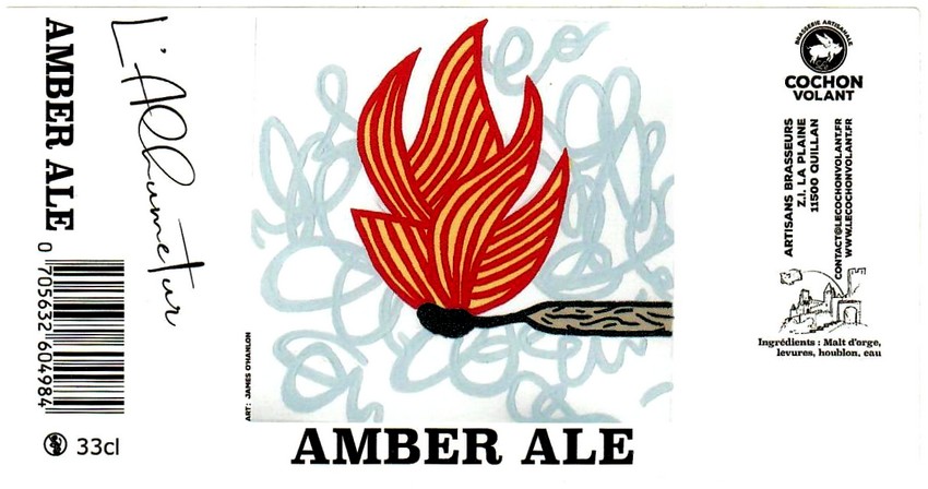 etiquette BRASSERIE LE COCHON VOLANT 06