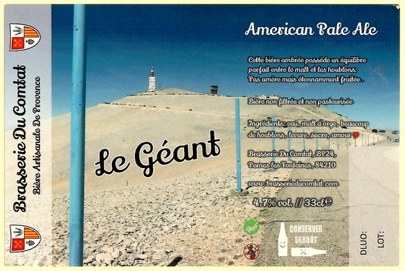 Etiquette BRASSERIE DU COMTAT 10