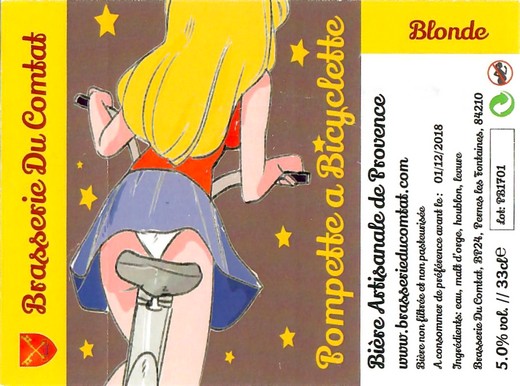 Etiquette BRASSERIE DU COMTAT 14