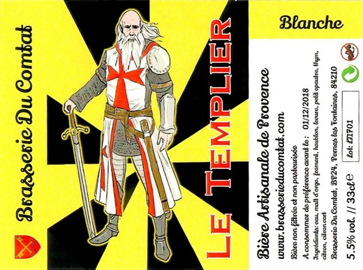 Etiquette BRASSERIE DU COMTAT 18