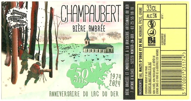 Etiquette BRASSERIE DU DER 76