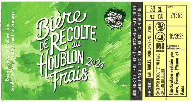 Etiquette BRASSERIE DU DER 77