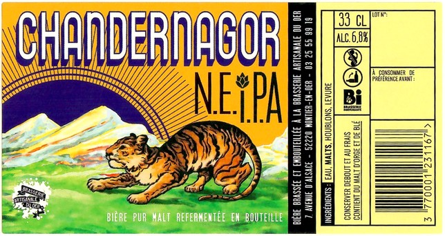 Etiquette BRASSERIE DU DER 83