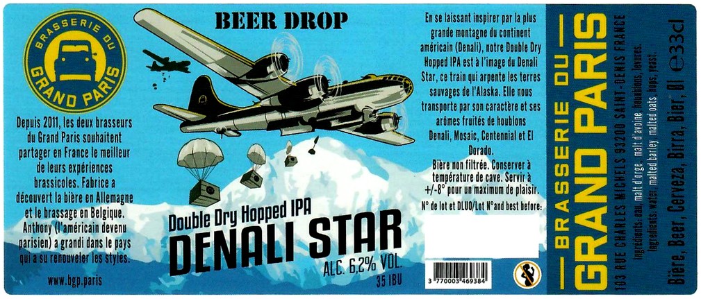 Etiquette BRASSERIE DU GRAND PARIS 04