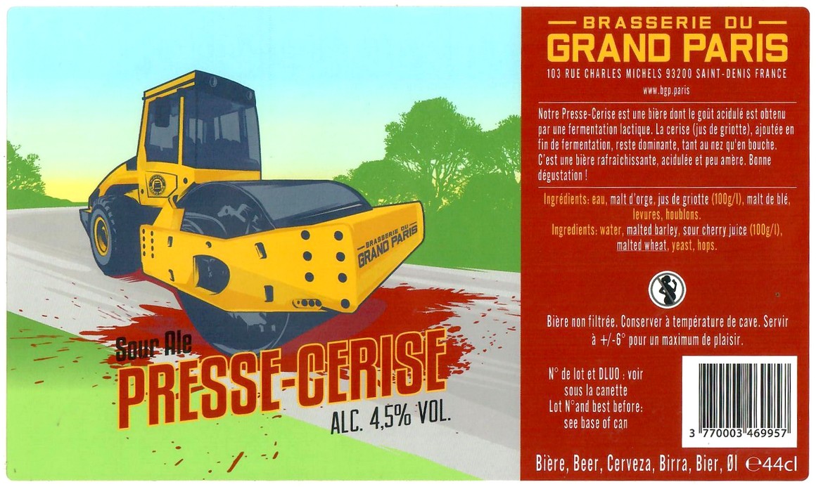 Etiquette BRASSERIE DU GRAND PARIS 53