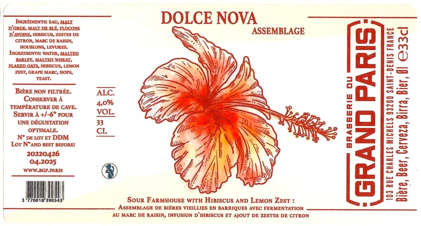 Etiquette BRASSERIE DU GRAND PARIS 66