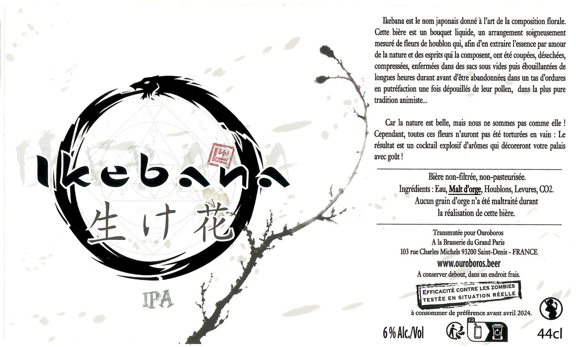 Etiquette BRASSERIE DU GRAND PARIS 68