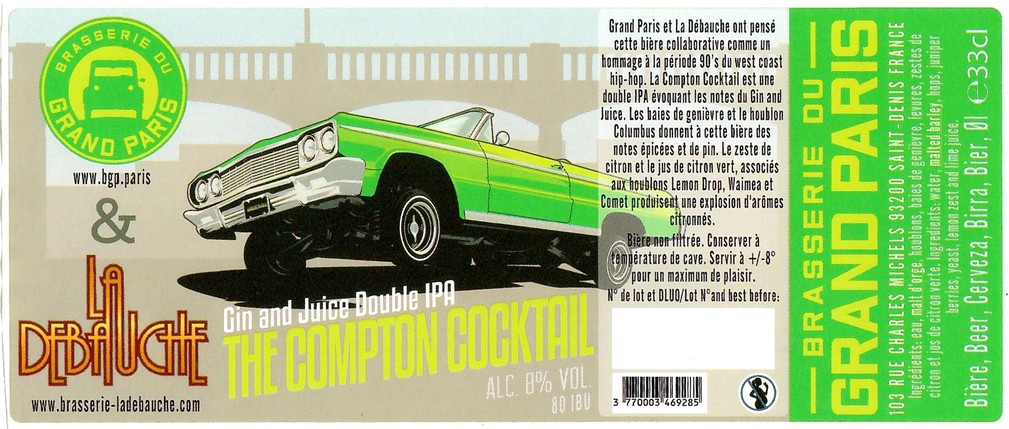 Etiquette BRASSERIE DU GRAND PARIS 90