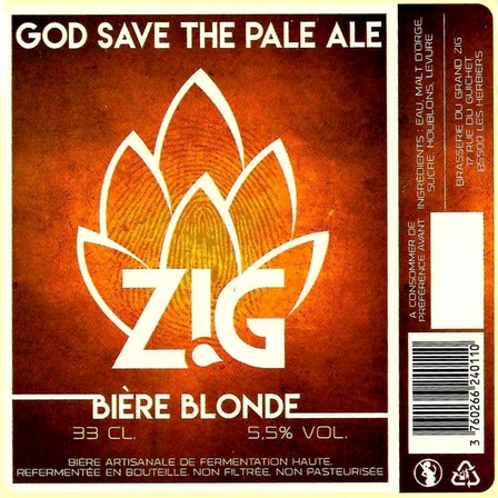 Etiquette BRASSERIE DU GRAND ZIG 01