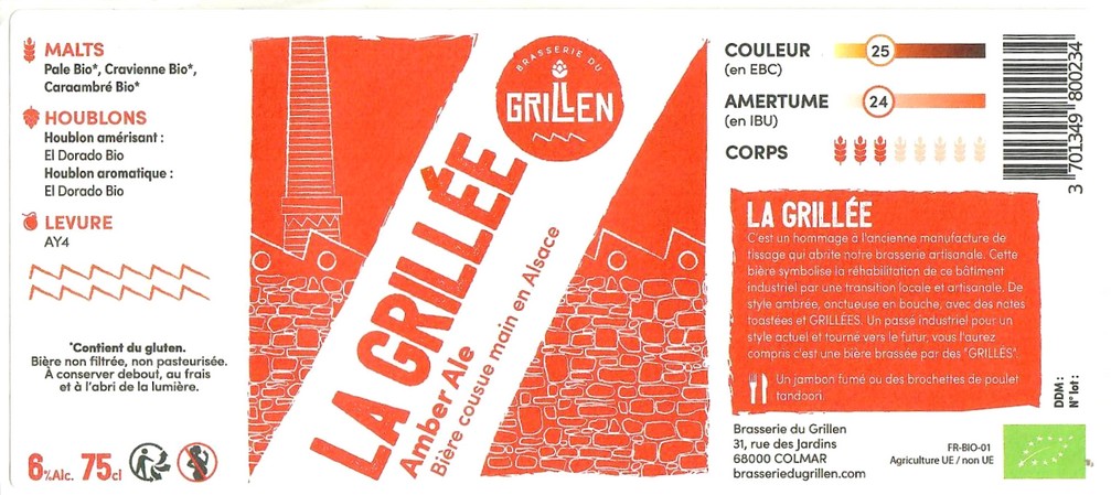 Etiquette BRASSERIE DU GRILLEN 07