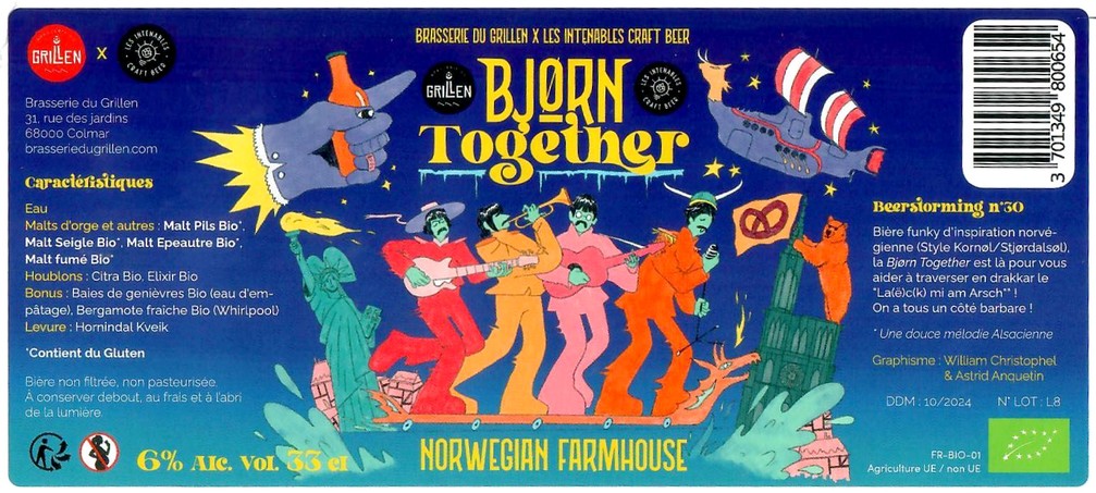 Etiquette BRASSERIE DU GRILLEN 20