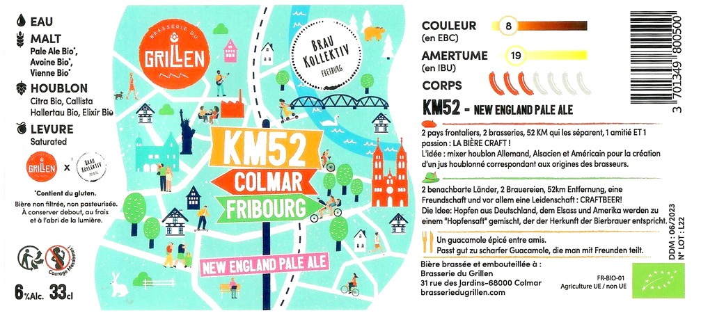 Etiquette BRASSERIE DU GRILLEN 27