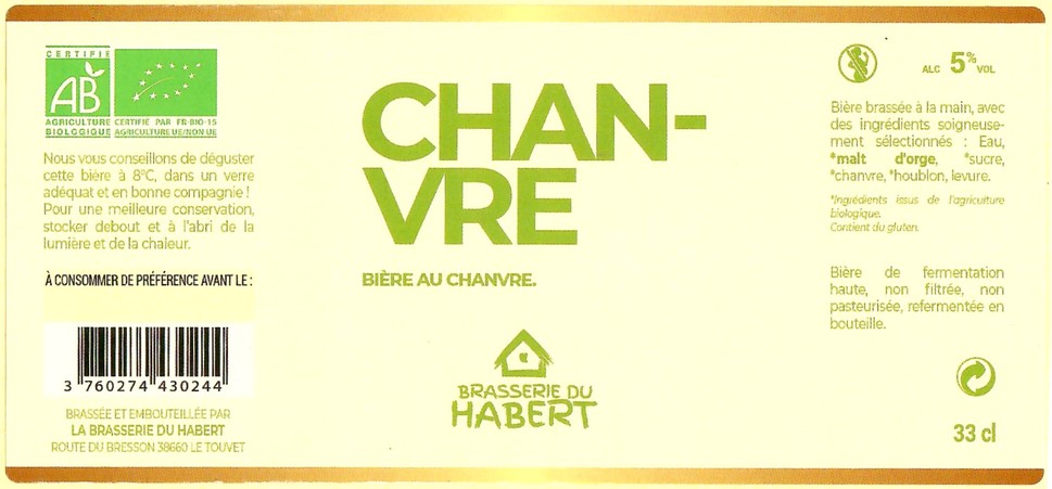 Etiquette BRASSERIE DU HABERT 10