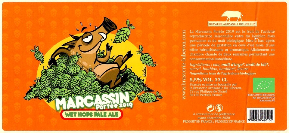 Etiquette BRASSERIE DU LUBERON 06