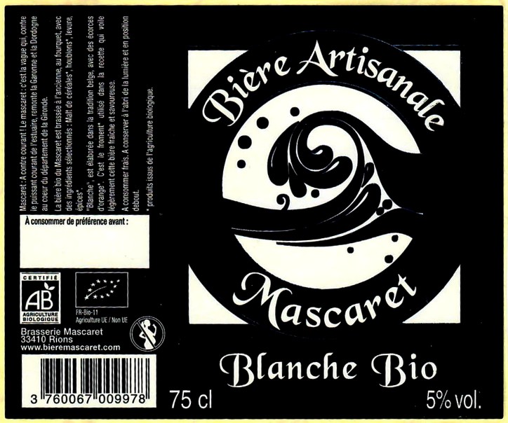 etiquette BRASSERIE DU MASCARET 40