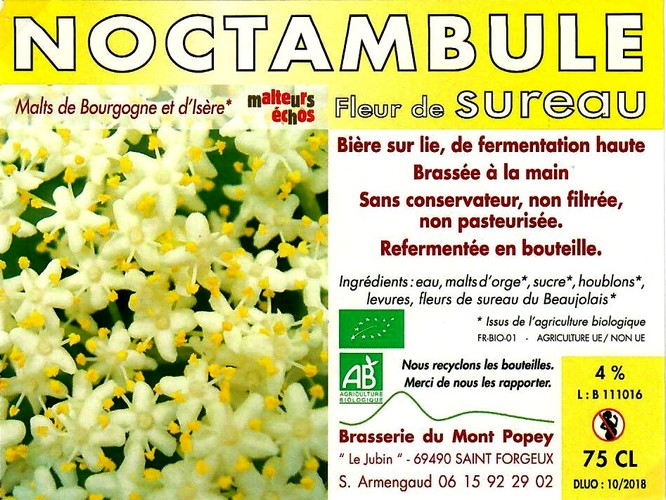 Etiquette BRASSERIE DU MONT POPEY 11