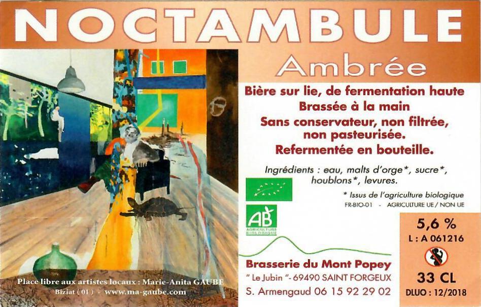 Etiquette BRASSERIE DU MONT POPEY 16