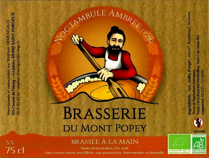 Etiquette BRASSERIE DU MONT POPEY 19