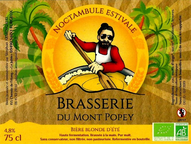 Etiquette BRASSERIE DU MONT POPEY 24