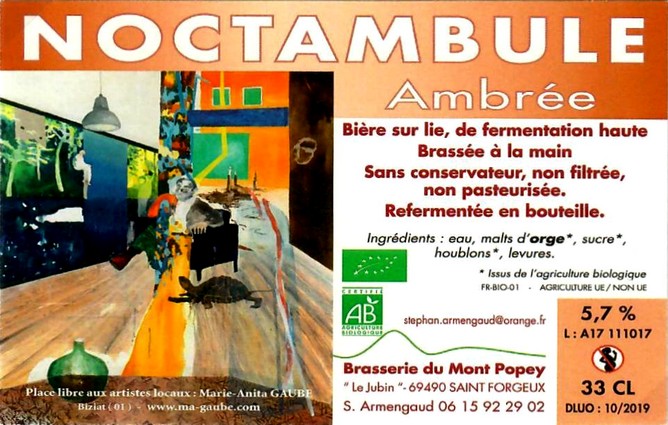 Etiquette BRASSERIE DU MONT POPEY 25