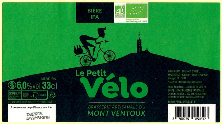 Etiquette BRASSERIE DU MONT VENTOUX 07