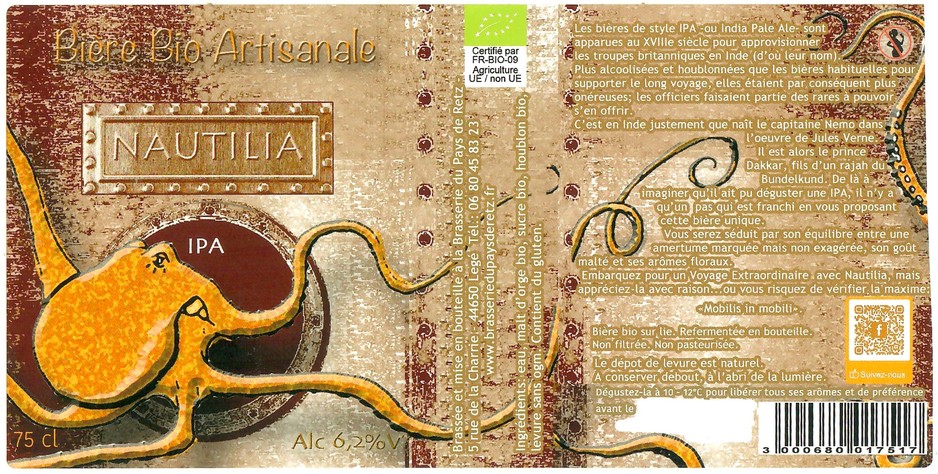 Etiquette BRASSERIE DU PAYS DE RETZ 25