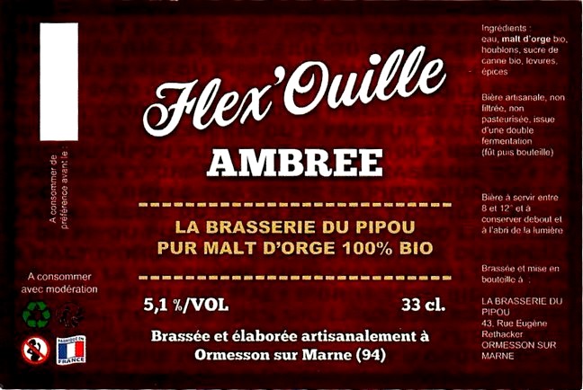 Etiquette BRASSERIE DU PIPOU 01