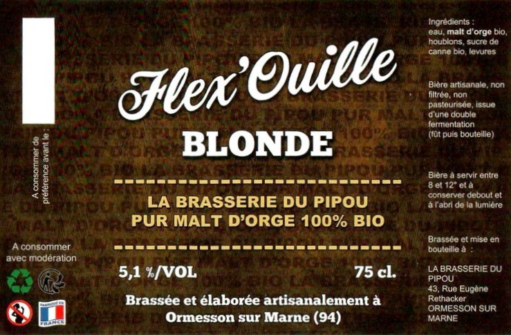 Etiquette BRASSERIE DU PIPOU 03