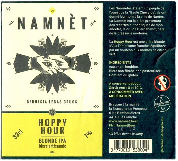 Etiquette BRASSERIE DU PONCEAU 10