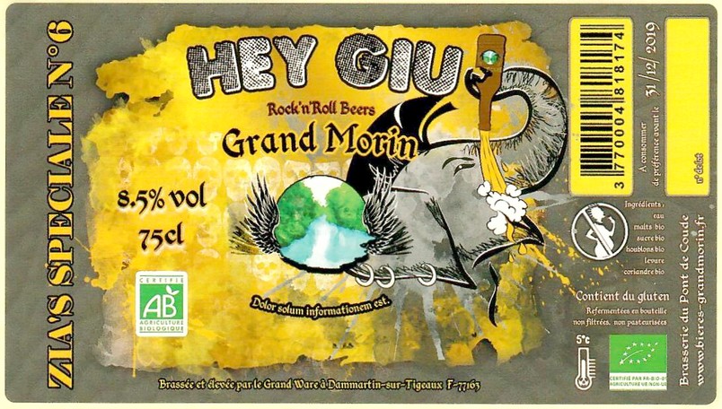 Etiquette BRASSERIE DU PONT DE COUDE 53