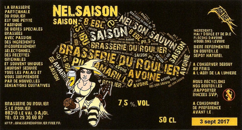 Etiquette BRASSERIE DU ROULIER 01