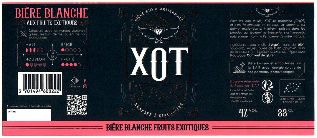 Etiquette BRASSERIE DU ROUSSILLON 10