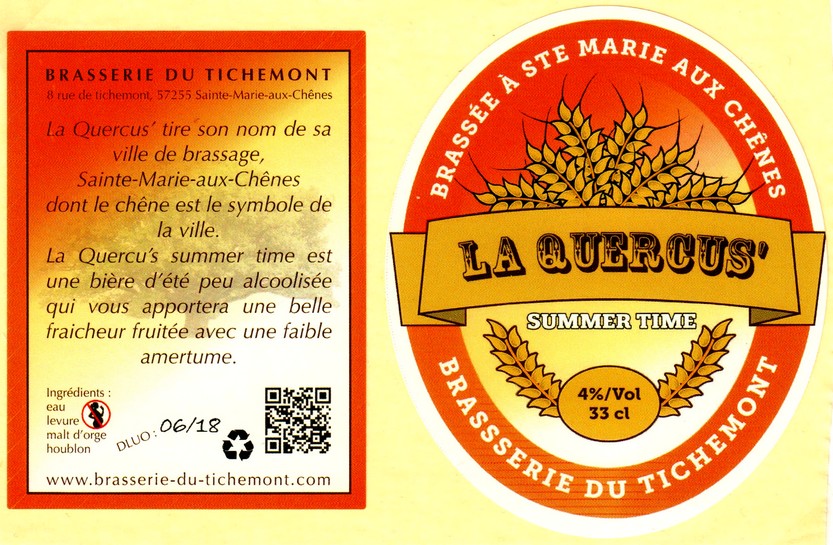 etiquette BRASSERIE DU TICHEMONT 01