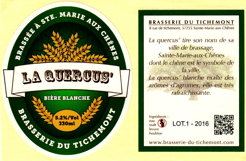 etiquette BRASSERIE DU TICHEMONT 04