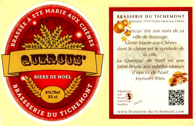 etiquette BRASSERIE DU TICHEMONT 07