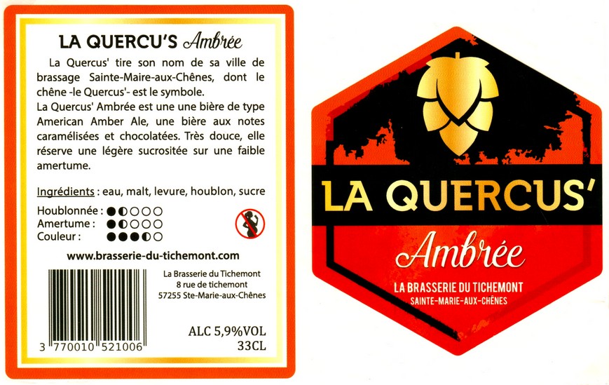 etiquette BRASSERIE DU TICHEMONT 09