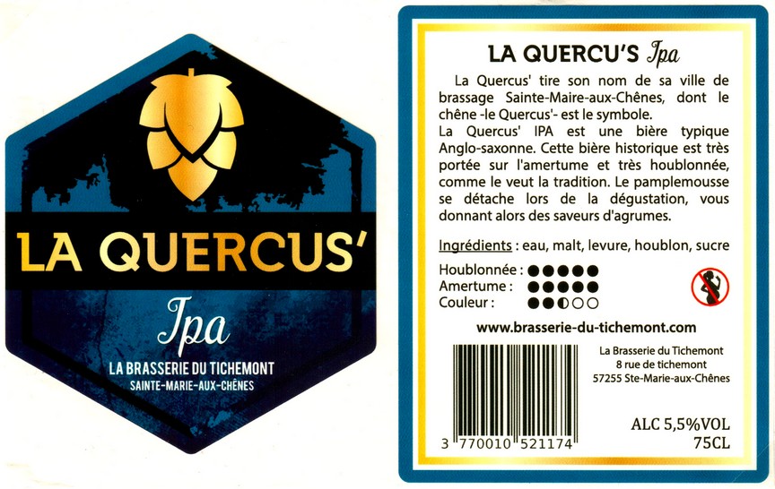 etiquette BRASSERIE DU TICHEMONT 10