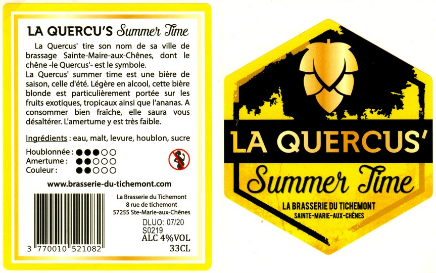 etiquette BRASSERIE DU TICHEMONT 11