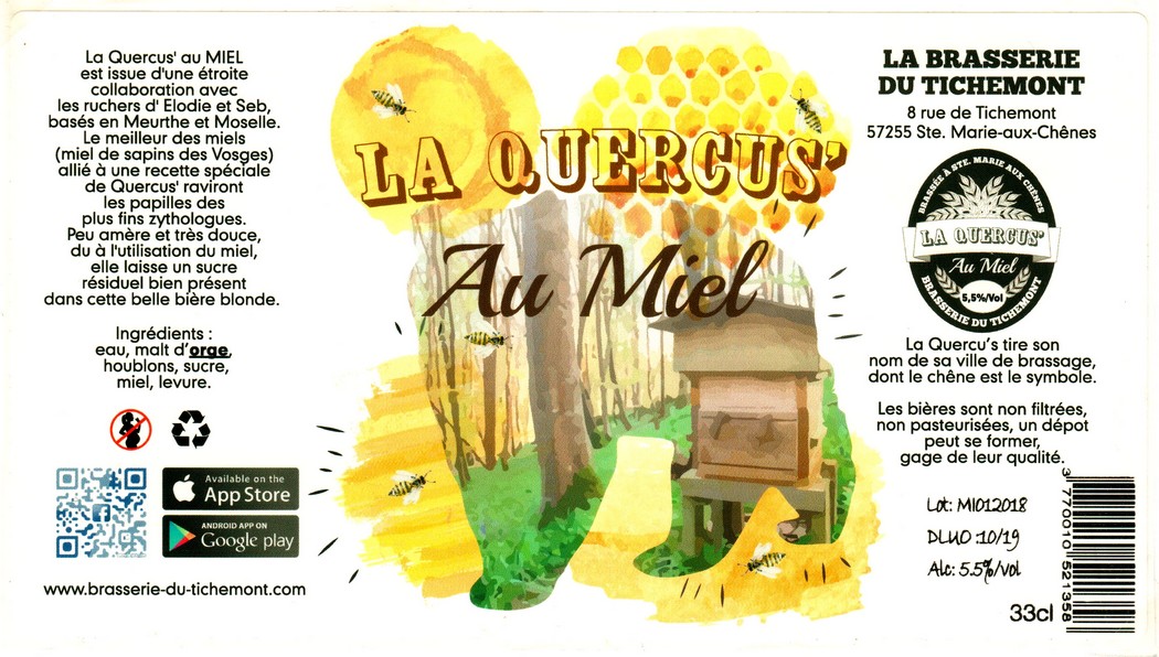 etiquette BRASSERIE DU TICHEMONT 16