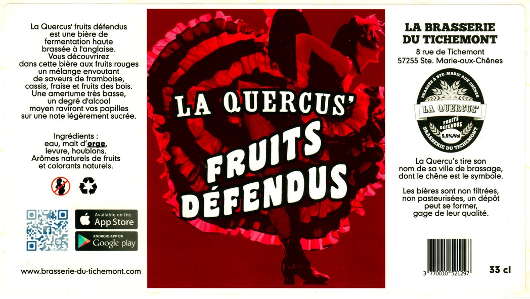 etiquette BRASSERIE DU TICHEMONT 17