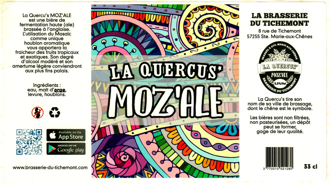 etiquette BRASSERIE DU TICHEMONT 18